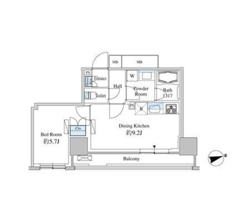 ベルファース芝浦タワーの物件間取画像